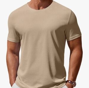 Men's Classic Beige Short Sleeve Tee